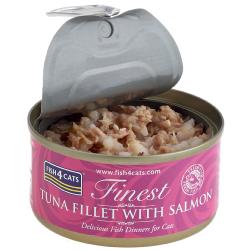 Fish4Cats Wet Cat Food Finest Tuna Fillet With Salmon 70g