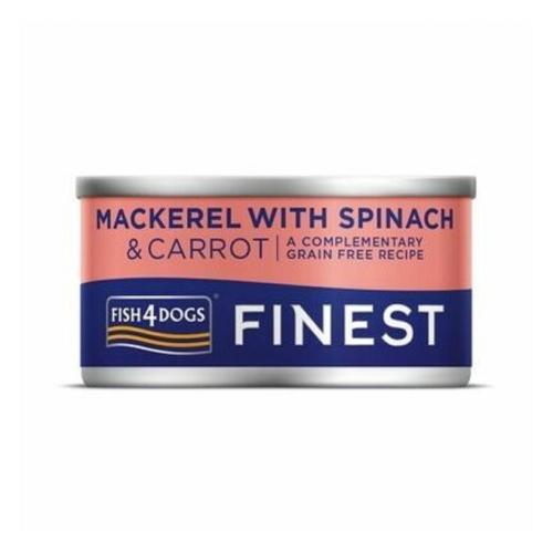 Fish4Dogs Finest Mackerel & Carrot Dog Food Tin 85g