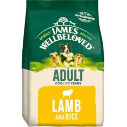 James Wellbeloved Adult Dog Food Lamb and Rice 2kg