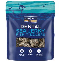 Fish4Dogs Natural Dog Treat Dental Sea Jerky Fish Tiddlers 115g