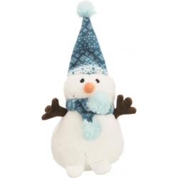 Trixie Christmas Snowman With Bobble Cap Dog Toy 20cm
