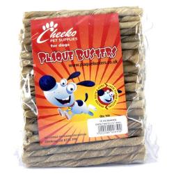 Cheeko Plaque Busters Rawhide Chew Twists (Pack Of 100)