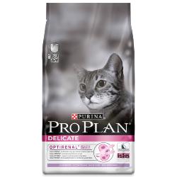 Pro Plan Premium Cat Food Delicate with Optirenal Rich in Turkey / 3kg
