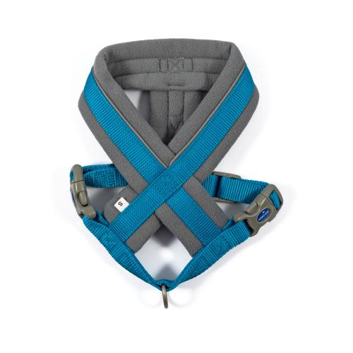 Ancol Viva Reflective Padded Adjustable Harness - Blue Small 36-42cm