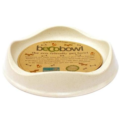 Becobowl Eco-Friendly Biodegradable Pet Bowl For Cats, Natural 0.25 Litre