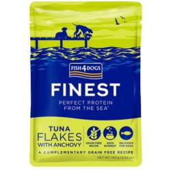 Fish4Dogs Finest Tuna Flakes & Anchovy Dog Food Pouch 100g