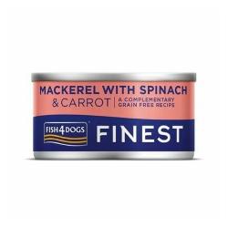 Fish4Dogs Finest Mackerel & Carrot Dog Food Tin 85g