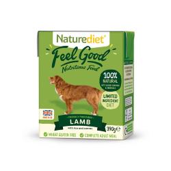 Naturediet Gluten Free Wet Dog Food (Adult) - Lamb, Veg and Rice 390g
