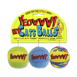 Rosewood Yeowww My Cats Balls Pack Of 3