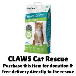 CLAWS Donation - Breeder Celect | Paper Cat Litter - 30L