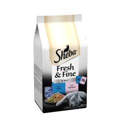 Sheba Fresh & Fine Cat Pouches 6x50g Jelly/ Tuna & Salmon Selection