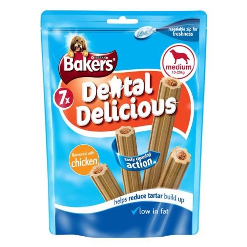 Bakers Dental Delicious Sticks (Medium - 7 Pack)